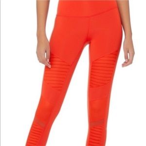 Alo Moto leggings with mesh - sz small, NWT